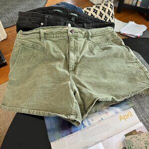 Universal Threads Green denim shorts
